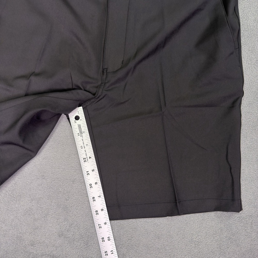 New Dunning Golf Mens Shorts 36 Black Performance Causal Textured 9" Inseam - Picture 5 of 7